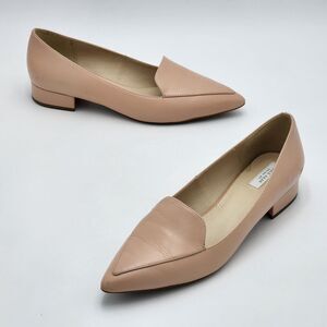 Cole Haan Dellora Skimmer Nude Ballet Heeled Loafer Shoes Size 8.5